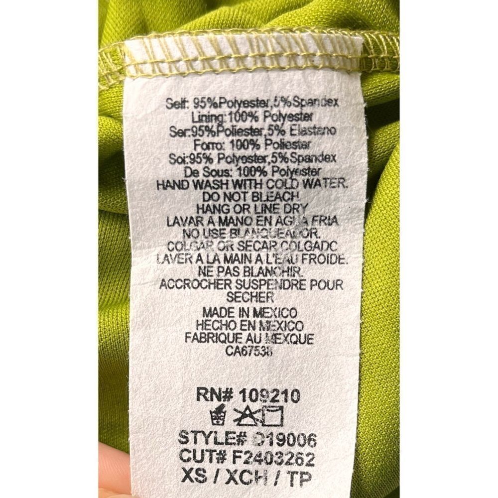 NWT WINDSOR Sunshine And Good Time V-Neck Mermaid Maxi Dress in Green, Size XS - Picture 8 of 8